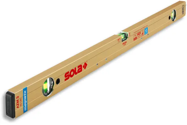 Nivelă cu bulă (Boloboc magnetic) cu profil tubular, 150cm AZM 3 150 - Sola-01823501