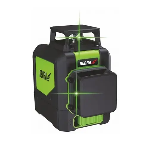 Nivela laser, 2D, verde, suport magnetic, 30 m, Dedra