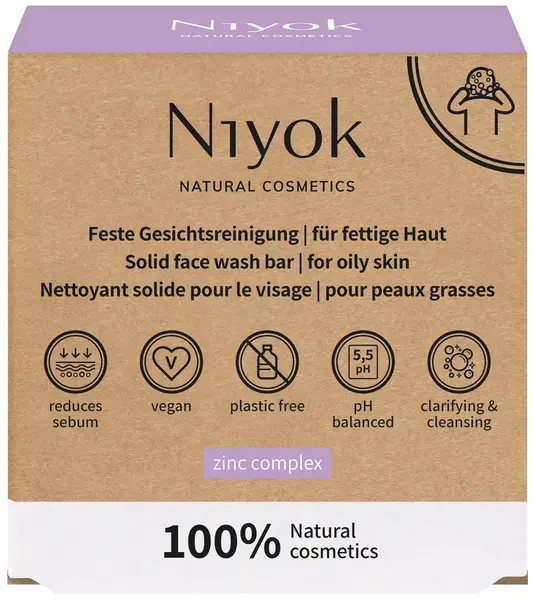 Niyok Săpun facial Zinc Complex, 80 g