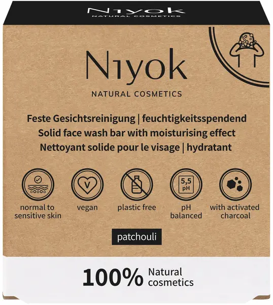 Niyok Săpun hidratant pentru față Patchouli, 80 g