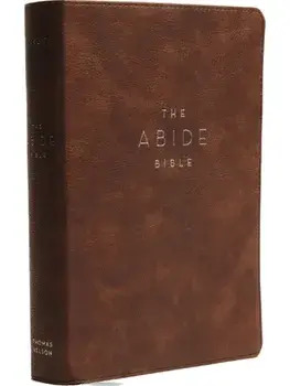 NKJV, Abide Bible, Leathersoft, Brown, Red Letter, Comfort Print. Holy Bible, New King James Version/***