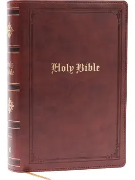 NKJV Bible: Personal Size Giant Print, Brown Leathersoft, Holy Bible, Red Letter, Comfort Print: New King James Version/Thomas Nelson