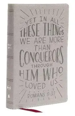 Nkjv, Holy Bible for Kids, Verse Art Cover Collection, Leathersoft, Gray, Comfort Print: Holy Bible, New King James Version - Thomas Nelson