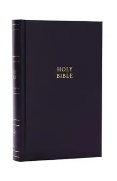 NKJV Personal Size Large Print Bible with 43,000 Cross References, Black Hardcover, Red Letter, Comfort Print - Thomas Nelson