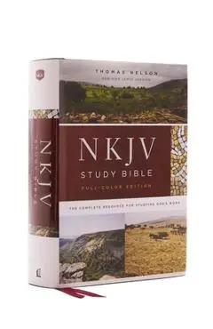 NKJV Study Bible, Hardcover, Full-Color, Red Letter Edition, Comfort Print: The Complete Resource for Studying God's Word - Thomas Nelson