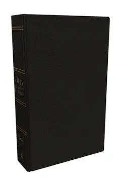 NKJV Study Bible, Premium Bonded Leather, Black, Red Letter Edition, Comfort Print: The Complete Resource for Studying God's Word - Thomas Nelson