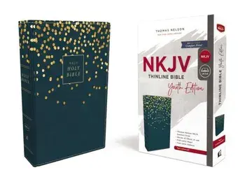 Nkjv, Thinline Bible Youth Edition, Leathersoft, Blue, Red Letter Edition, Comfort Print, Paperback/Thomas Nelson