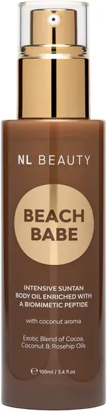 NL Beauty Ulei de corp pentru bronzare mai rapidă Beach Babe, Coconut, 100 ml