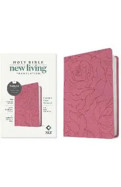 NLT Premium Value Compact Bible, Filament-Enabled Edition (Leatherlike, Pink Rose) - Tyndale