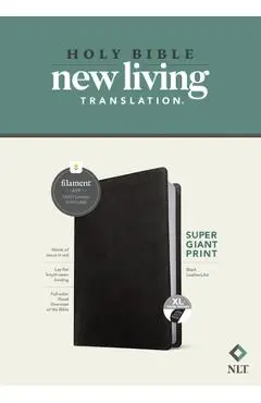 NLT Super Giant Print Bible, Filament-Enabled Edition (Red Letter, Leatherlike, Black, Indexed) - Tyndale