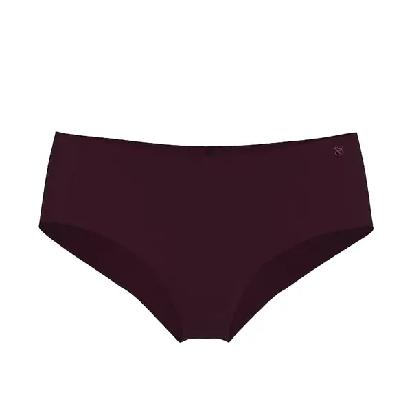 No-show cheeky panty - burgundy M