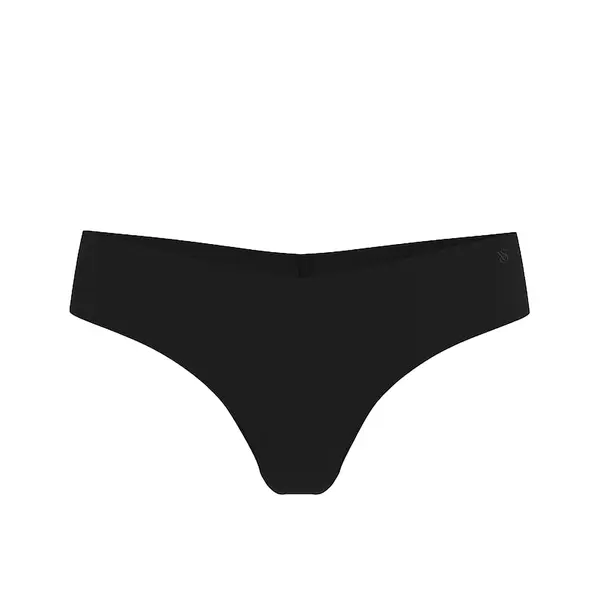 No-show thong panty - black L