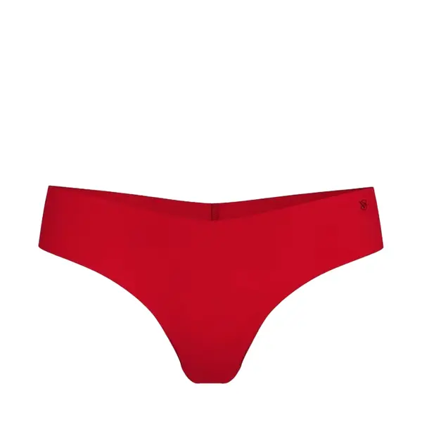 No-show thong panty - red L