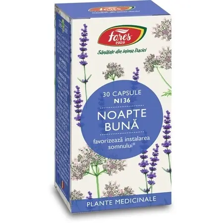 Noapte bună N136, 30 capsule – Fares