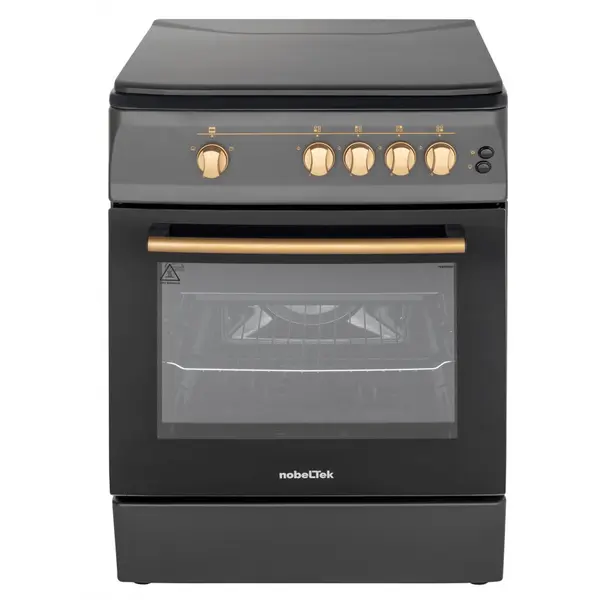 NobeLTek Aragaz NobeLTek NLT 6603NM/G1, gaz, 60 cm, negru mat