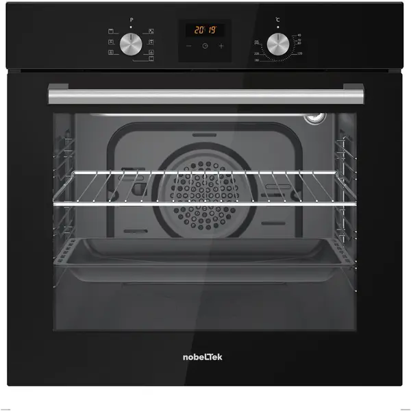 NobeLTek Cuptor incorporabil NobeLTek NBIO-627BK-1, 60L, sticla dubla, ventilator de racire, negru