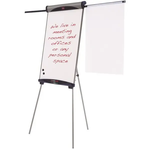 NOBO Nobo FLIPCHART NOBO Nano Clean Classic, magnetic, din otel, cu brate extensibile, cu trepied,