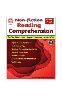 Nonfiction Reading Comprehension Workbook, Grades 7 - 8 - Schyrlet Cameron