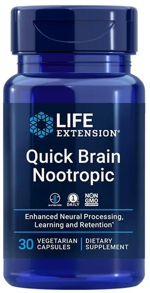 Nootropic Quick Brain, 30 capsule, Life Extension