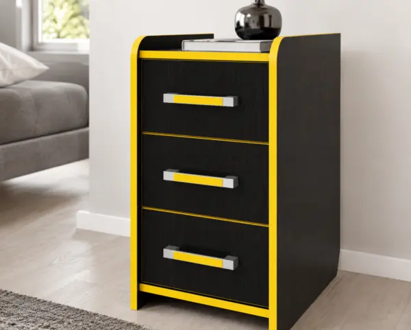 Noptiera Birou PC KL 9.3 Wenge Galben