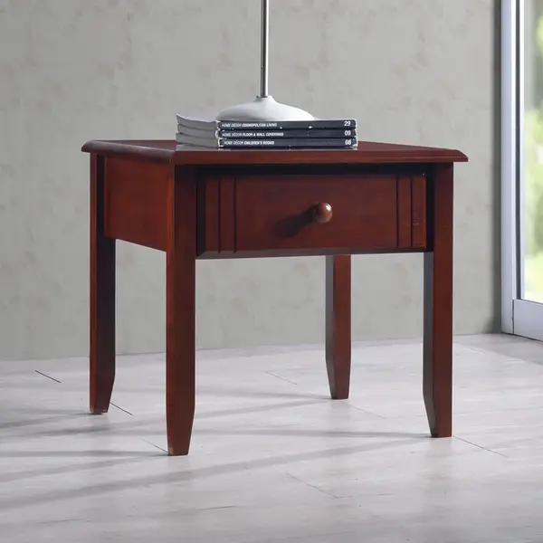 Noptiera Juliene cu sertar culoare nuc 50x44x46 cm