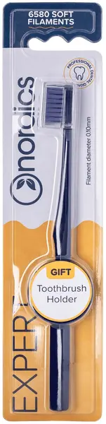 Nordics Periuţă de dinţi Expert 6580, Soft, mov