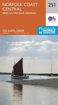Norfolk Coast Central. September 2015 ed, Sheet Map/Ordnance Survey
