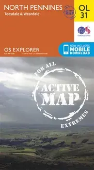 North Pennines - Teesdale & Weardale. May 2015 ed, Sheet Map/Ordnance Survey