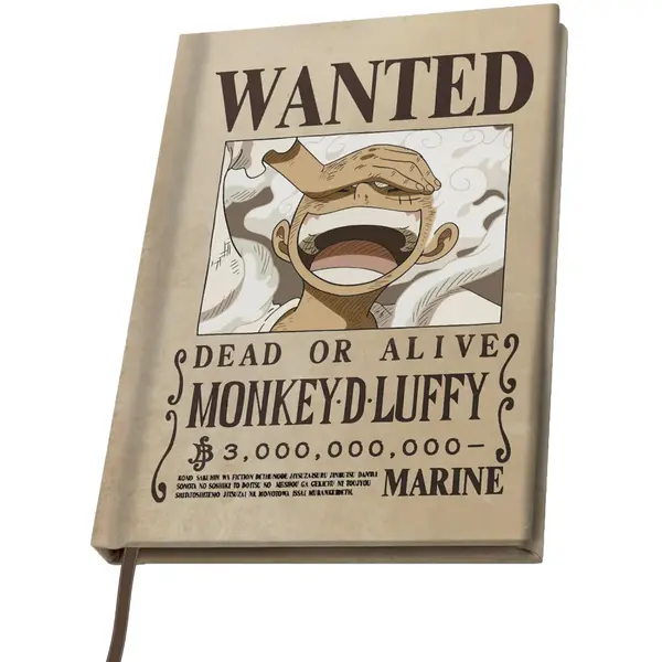 Notebook A5 One Piece - Wanted Luffy Wano