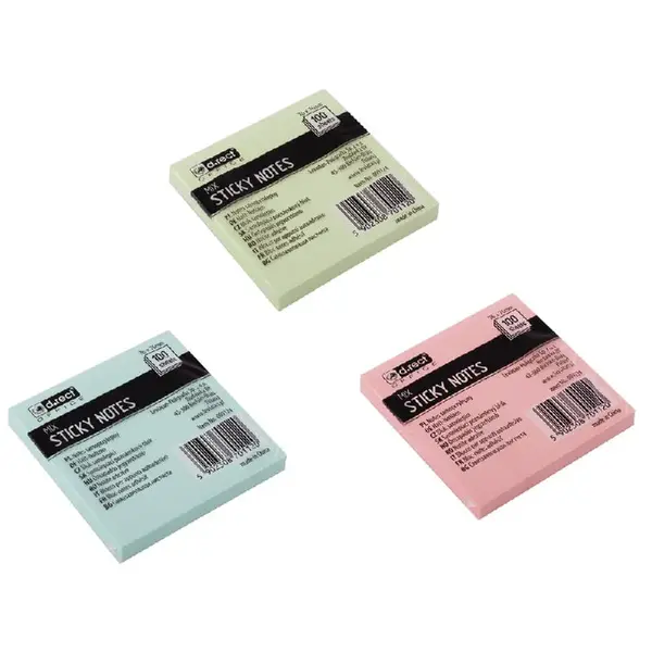 Notes adeziv 76 x 76 mm culori asortate D.Rect Notes adeziv 76 x 76 mm culori asortate D.Rect
