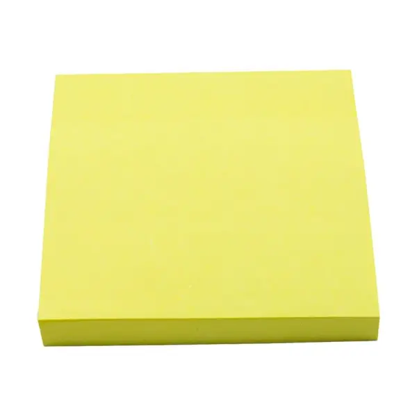 Notes adeziv Office Cover A03, 75 x 75 mm, 100 coli, galben pastel, ambalat in blister