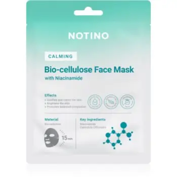 Notino Calming Bio-Cellulose Face Mask with Niacinamide mască textilă calmantă