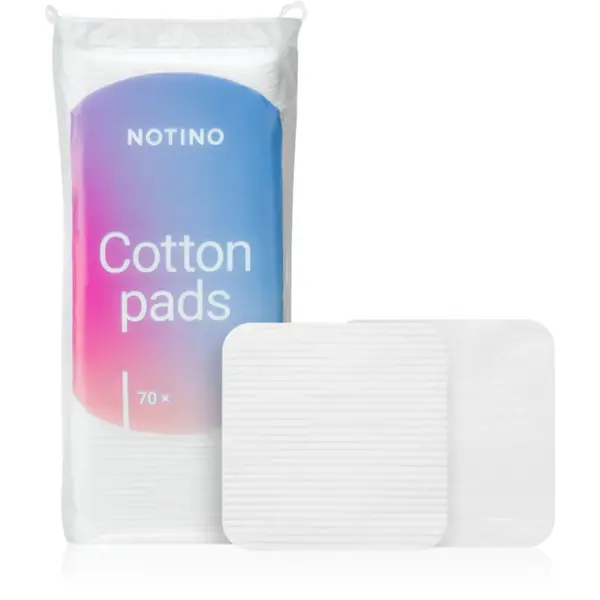 Notino Cotton Pads Large Square tampoane cosmetice pentru demachierea și curățarea tenului 70 buc