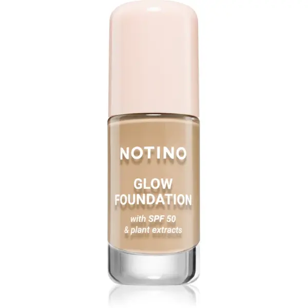 Notino Foundation Glow foundation with SPF 50 & plant extracts make-up pentru luminozitate SPF 50 02 Light Warm 30 ml
