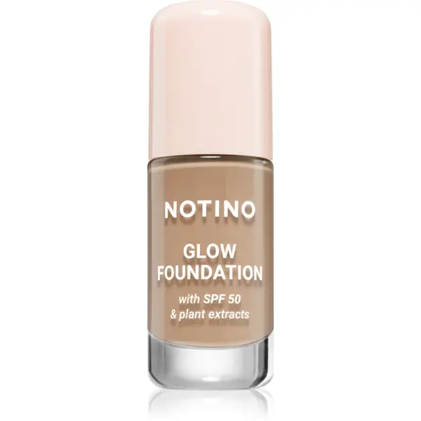 Notino Foundation Glow foundation with SPF 50 & plant extracts make-up pentru luminozitate SPF 50 01 Light Medium Warm 30 ml