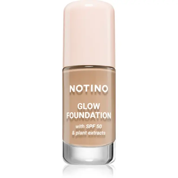 Notino Foundation Glow foundation with SPF 50 & plant extracts make-up pentru luminozitate SPF 50 01 Medium Warm 30 ml