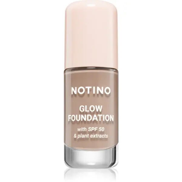 Notino Glow Foundation With SPF 50 & Plant Extracts make-up pentru luminozitate SPF 50 02 Light Medium Cool 30 ml