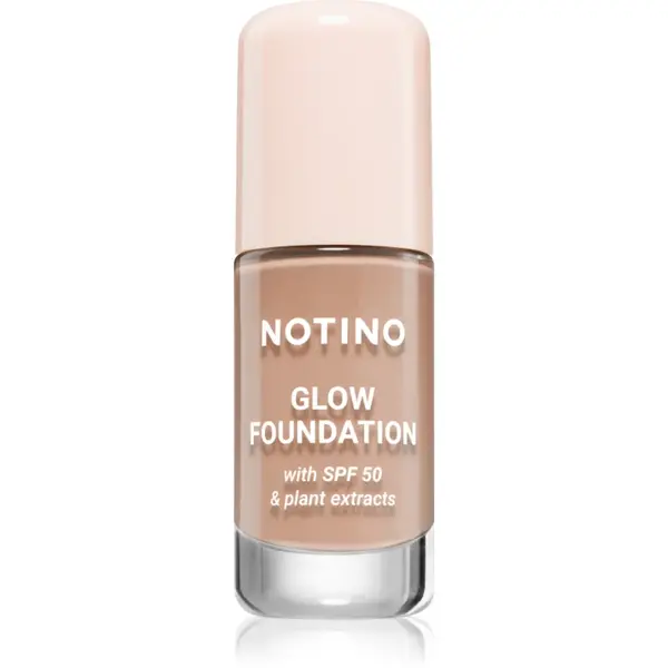 Notino Glow Foundation With SPF 50 & Plant Extracts make-up pentru luminozitate SPF 50 01 Medium Deep Cool 30 ml