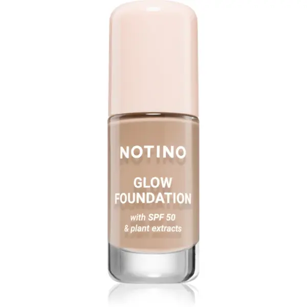 Notino Glow Foundation With SPF 50 & Plant Extracts make-up pentru luminozitate SPF 50 01 Light Neutral 30 ml