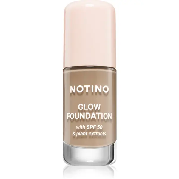 Notino Glow Foundation With SPF 50 & Plant Extracts make-up pentru luminozitate SPF 50 03 Light Warm 30 ml