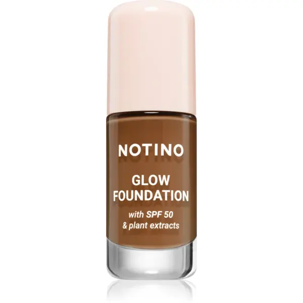 Notino Glow Foundation With SPF 50 & Plant Extracts make-up pentru luminozitate SPF 50 02 Deep Neutral 30 ml