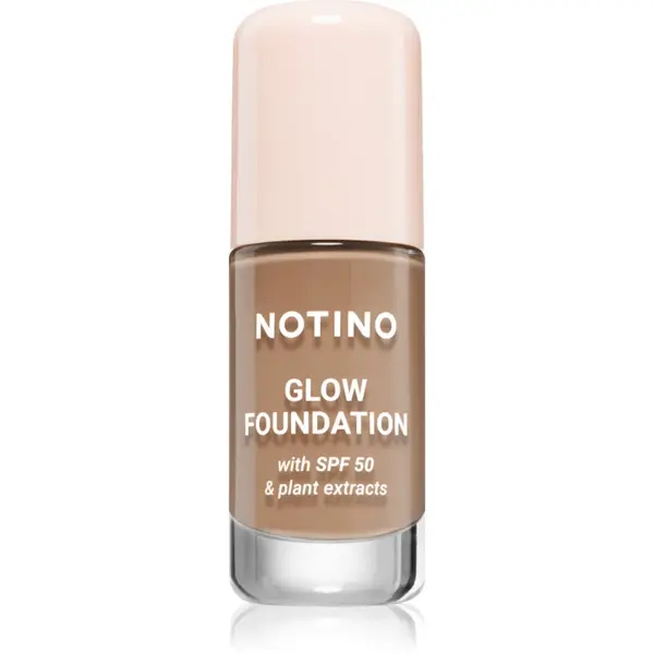 Notino Glow Foundation With SPF 50 & Plant Extracts make-up pentru luminozitate SPF 50 01 Medium Neutral 30 ml