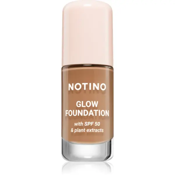 Notino Glow Foundation With SPF 50 & Plant Extracts make-up pentru luminozitate SPF 50 02 Medium Deep Cool 30 ml