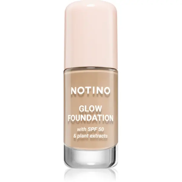 Notino Glow Foundation With SPF 50 & Plant Extracts make-up pentru luminozitate SPF 50 01 Light Medium Neutral 30 ml
