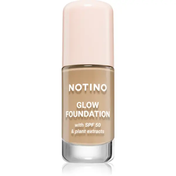 Notino Glow Foundation With SPF 50 & Plant Extracts make-up pentru luminozitate SPF 50 02 Light Medium Warm 30 ml