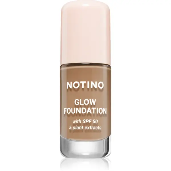 Notino Glow Foundation With SPF 50 & Plant Extracts make-up pentru luminozitate SPF 50 01 Medium Deep Neutral 30 ml
