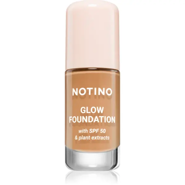 Notino Glow Foundation With SPF 50 & Plant Extracts make-up pentru luminozitate SPF 50 02 Medium Deep Neutral 30 ml