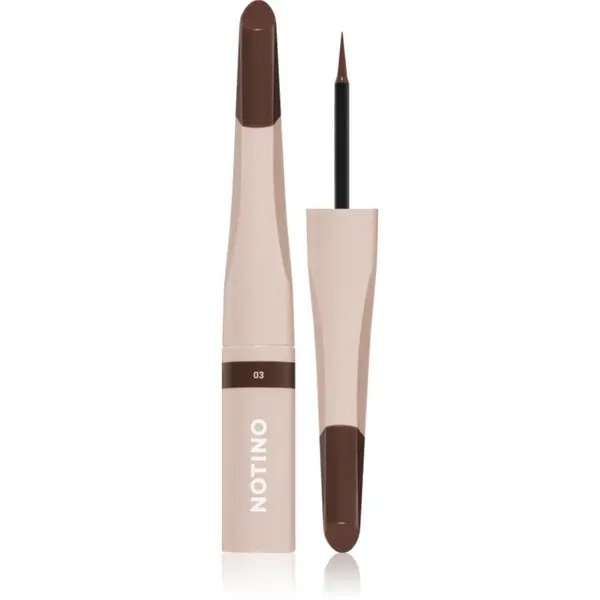 Notino Serum-Infused Lifeproof Eyebrow Liner eyeliner lichid cu ser pentru sprâncene 03 Brown 2.8 ml