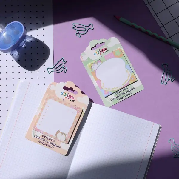 Notite adezive 73A 73 mm, 20 file, Strigo verde pastel , sticky notes pentru birou