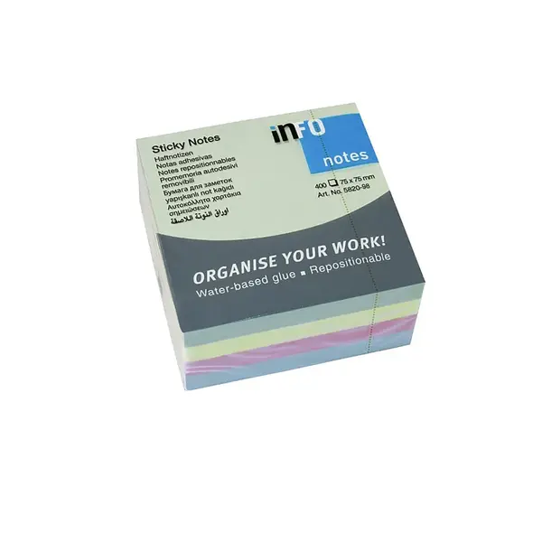 Notite adezive Info Notes 75 x 75 mm 400 file Notite adezive Info Notes 75 x 75 mm 400 file
